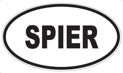 SPIER - Oval Sticker