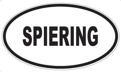 SPIERING - Oval Sticker