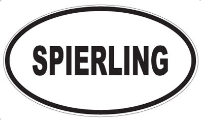 SPIERLING - Oval Sticker
