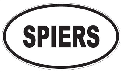 SPIERS - Oval Sticker
