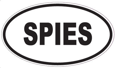 SPIES - Oval Sticker