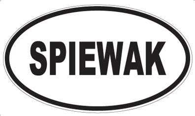 SPIEWAK - Oval Sticker
