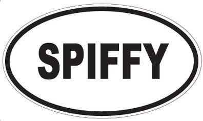 SPIFFY - Oval Sticker
