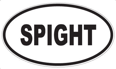 SPIGHT - Oval Sticker