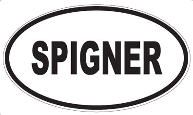 SPIGNER - Oval Sticker