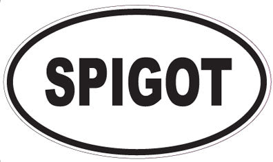 SPIGOT - Oval Sticker