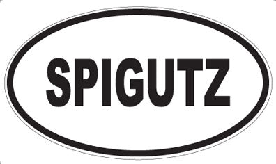 SPIGUTZ - Oval Sticker