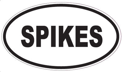 SPIKES - Oval Sticker
