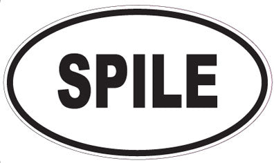 SPILE - Oval Sticker