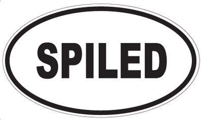 SPILED - Oval Sticker