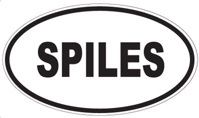 SPILES - Oval Sticker
