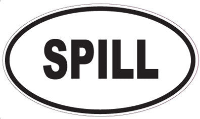 SPILL - Oval Sticker