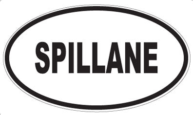 SPILLANE - Oval Sticker