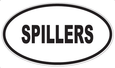 SPILLERS - Oval Sticker
