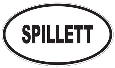 SPILLETT - Oval Magnet