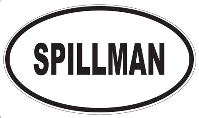 SPILLMAN - Oval Magnet