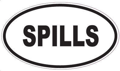 SPILLS - Oval Sticker