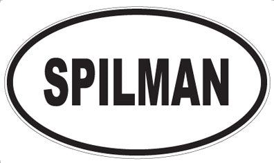 SPILMAN - Oval Magnet