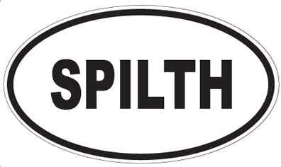 SPILTH - Oval Sticker
