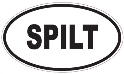 SPILT - Oval Magnet