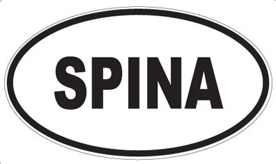 SPINA - Oval Sticker