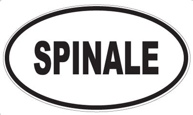 SPINALE - Oval Sticker