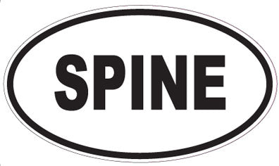 SPINE - Oval Sticker