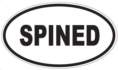 SPINED - Oval Sticker