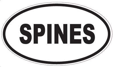 SPINES - Oval Sticker