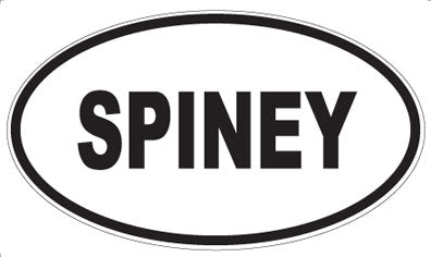 SPINEY - Oval Sticker