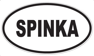 SPINKA - Oval Sticker