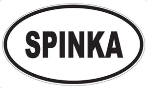 SPINKA - Oval Sticker