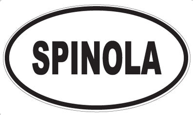 SPINOLA - Oval Sticker