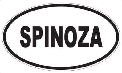 SPINOZA - Oval Sticker