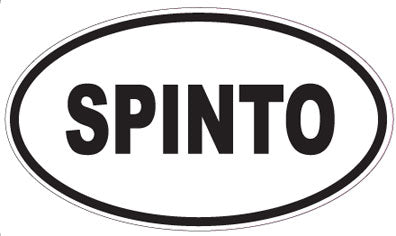 SPINTO - Oval Sticker