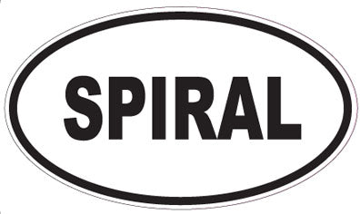 SPIRAL - Oval Sticker