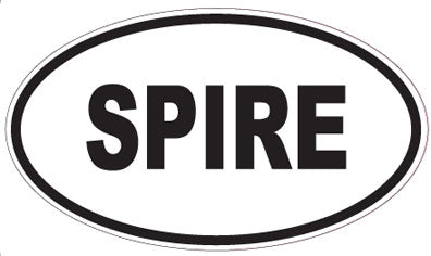 SPIRE - Oval Sticker
