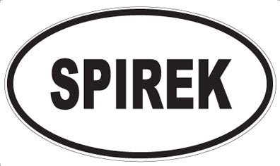 SPIREK - Oval Magnet