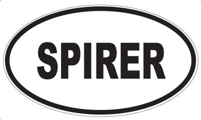 SPIRER - Oval Sticker
