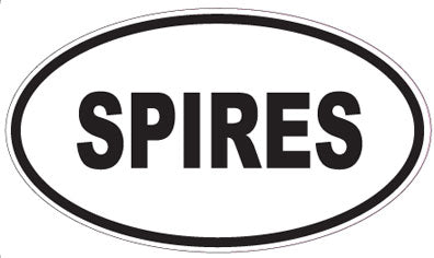 SPIRES - Oval Sticker