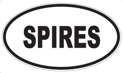SPIRES - Oval Magnet