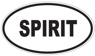 SPIRIT - Oval Sticker