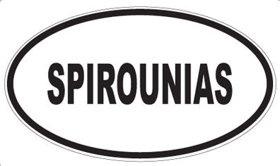 SPIROUNIAS - Oval Sticker