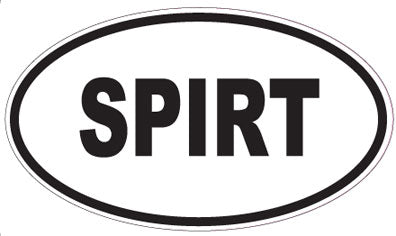 SPIRT - Oval Sticker
