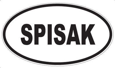 SPISAK - Oval Magnet