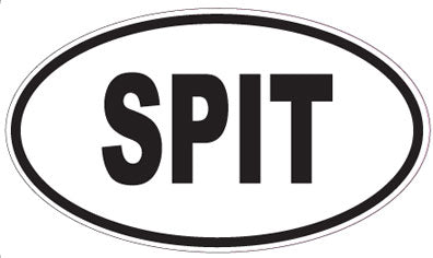 SPIT - Oval Sticker
