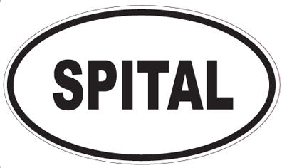 SPITAL - Oval Sticker