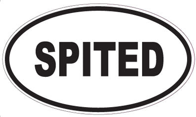 SPITED - Oval Sticker