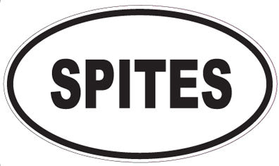 SPITES - Oval Sticker