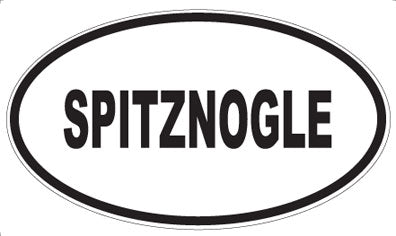 SPITZNOGLE - Oval Magnet